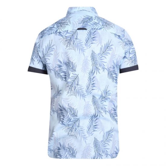 D555 Santana Hawaii Shirt Sky Blue - Srajce - Moške srajce za Močnejše Postave