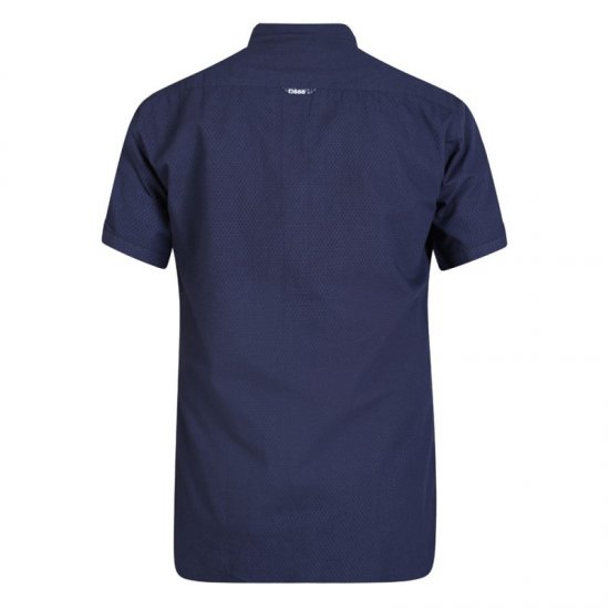 D555 Wesson Shirt Navy - Srajce - Moške srajce za Močnejše Postave