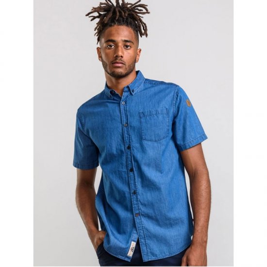 D555 Arnold Denim Shirt - Srajce - Moške srajce za Močnejše Postave