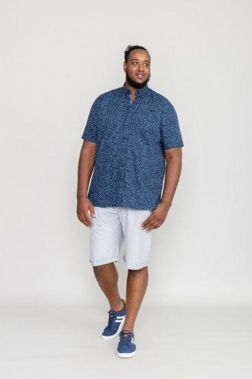 D555 FINDON Print Shirt - Srajce - Moške srajce za Močnejše Postave