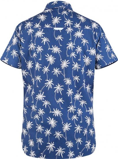 D555 BURLEY Palm Tree Print Shirt - Srajce - Moške srajce za Močnejše Postave