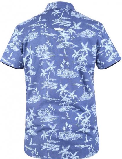 D555 WHITSBURY Hawaiian Print Shirt - Srajce - Moške srajce za Močnejše Postave
