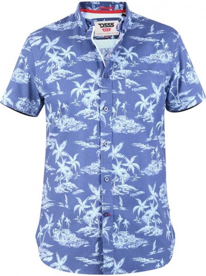 D555 WHITSBURY Hawaiian Print Shirt - Srajce - Moške srajce za Močnejše Postave