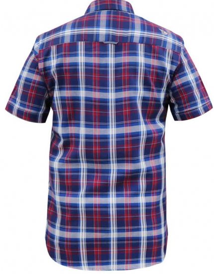 D555 Portland Check Button Down Collar S/S Shirt - Srajce - Moške srajce za Močnejše Postave