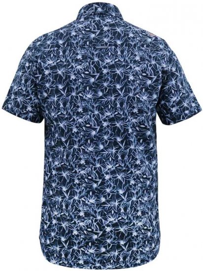 D555 Padbury Floral Ao Printed S/S Shirt Navy - Srajce - Moške srajce za Močnejše Postave