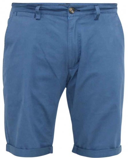 D555 Nelson Stretch Chino Shorts Blue - Kratke hlače - Moške Kratke Hlače za Močnejše Postave