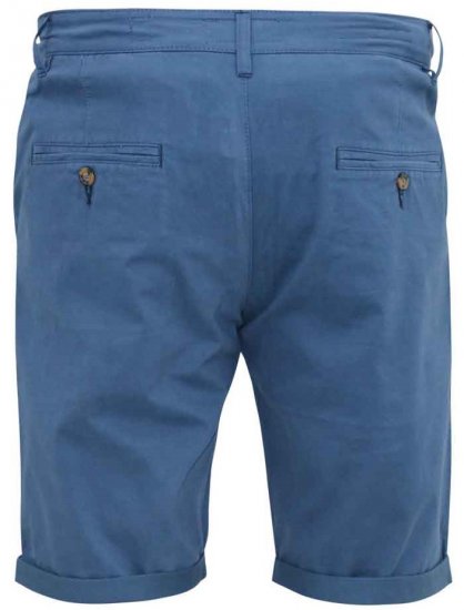 D555 Nelson Stretch Chino Shorts Blue - Kratke hlače - Moške Kratke Hlače za Močnejše Postave