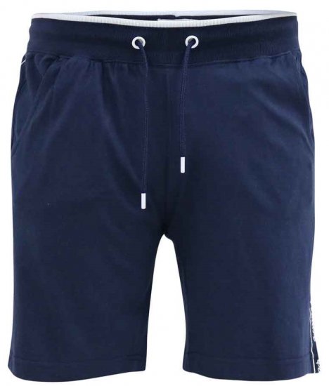 D555 Brantham Couture Elasticated Waistband Shorts Navy - Trenirke & kratke trenirke - Moške Trenirke za Močnejše Postave