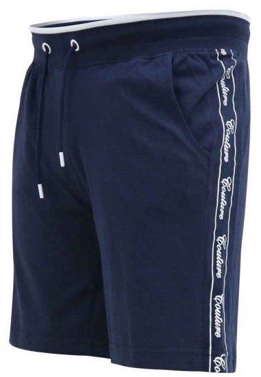 D555 Brantham Couture Elasticated Waistband Shorts Navy - Trenirke & kratke trenirke - Moške Trenirke za Močnejše Postave