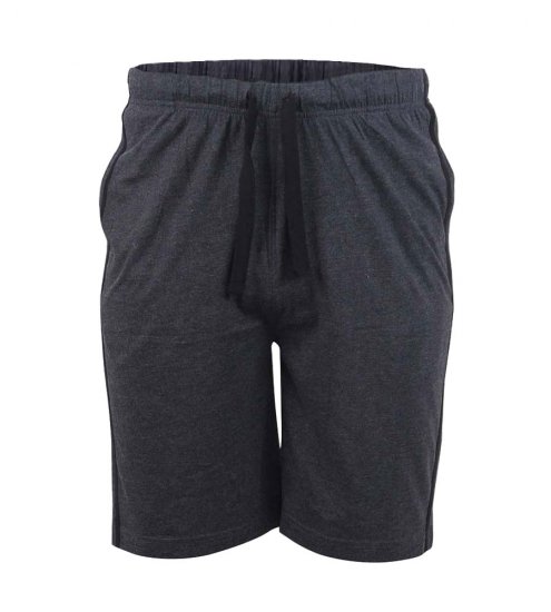 D555 Ryan Jersey Shorts 2-pack Black/Charcoal - Trenirke & kratke trenirke - Moške Trenirke za Močnejše Postave