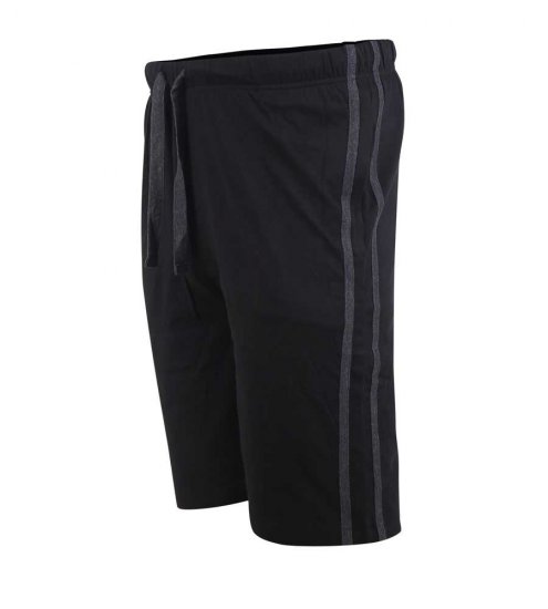 D555 Ryan Jersey Shorts 2-pack Black/Charcoal - Trenirke & kratke trenirke - Moške Trenirke za Močnejše Postave
