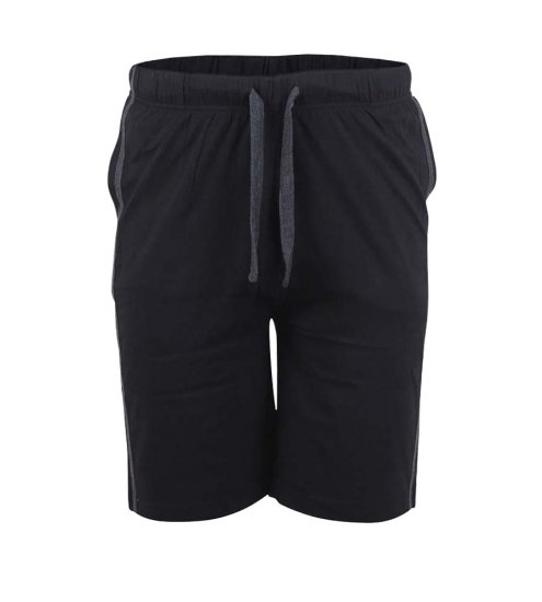 D555 Ryan Jersey Shorts 2-pack Black/Charcoal - Trenirke & kratke trenirke - Moške Trenirke za Močnejše Postave