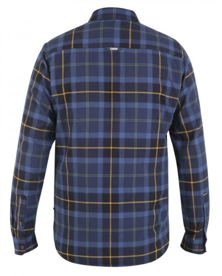 D555 Helston LS Flannel Shirt - Srajce - Moške srajce za Močnejše Postave