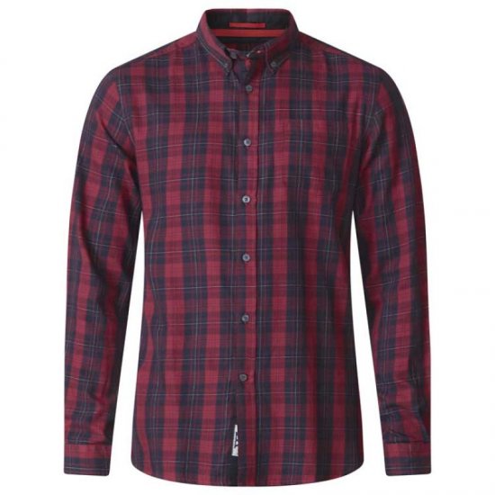 D555 Theo Long Sleeve Check Shirt - Srajce - Moške srajce za Močnejše Postave