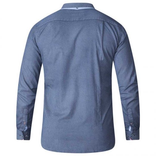 D555 Kermit Long Sleeve Printed Shirt - Srajce - Moške srajce za Močnejše Postave