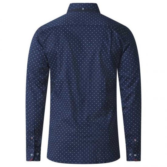 D555 Rashard Long Sleeve Printed Shirt - Srajce - Moške srajce za Močnejše Postave