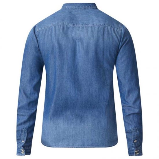 D555 Adcock Long Sleeve Vintage Denim Shirt - Srajce - Moške srajce za Močnejše Postave