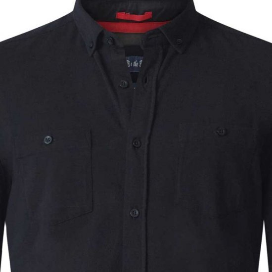D555 Donnie Long Sleeve Jersey Shirt Black - Srajce - Moške srajce za Močnejše Postave