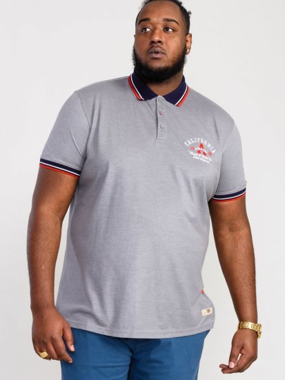 D555 Mersea Polo Shirt With Chest Embroidery - Polo majice - Moške Polo Majice za Močnejše Postave