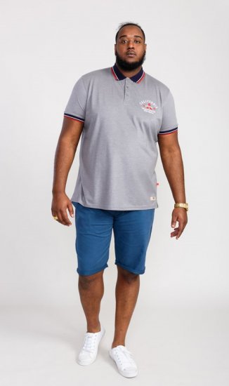 D555 Mersea Polo Shirt With Chest Embroidery - Polo majice - Moške Polo Majice za Močnejše Postave
