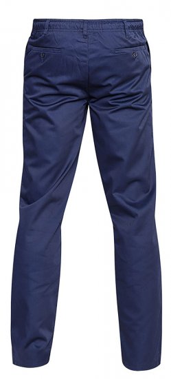 D555 Basilio Pants with elasticated waist Navy - Kavbojke & hlače - Moške Kavbojke in Hlače za Močnejše Postave