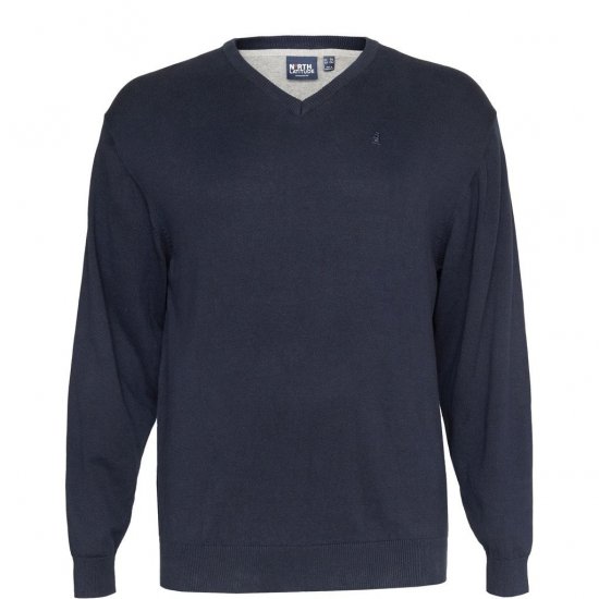 North Latitude V-neck knit Night Sky - Puloverji & jopice - Moški Puloverji & Jopice za Močnejše Postave