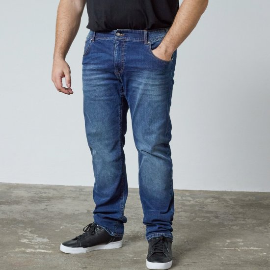 North Latitude Jeans Jack Navy Blue - Jakne - Moške bunde za Močnejše Postave