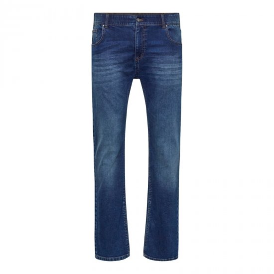 North Latitude Jeans Jack Blue Used Wash - Jakne - Moške bunde za Močnejše Postave