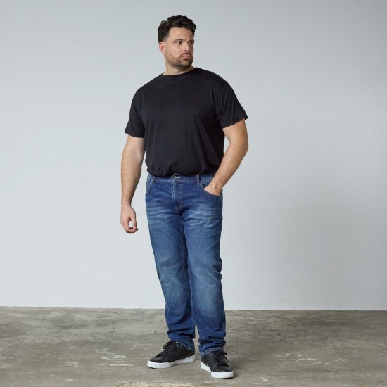 North Latitude Jeans Jack Blue Used Wash - Jakne - Moške bunde za Močnejše Postave