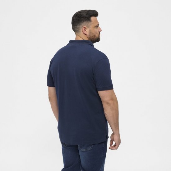 North Latitude Polo Navy Blue - Polo majice - Moške Polo Majice za Močnejše Postave