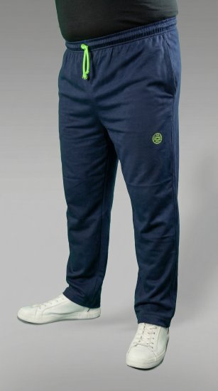 20 Nodi Libeccio Long Leg Sports Pants in Combed Cotton Jersey Navy - Trenirke & kratke trenirke - Moške Trenirke za Močnejše Postave