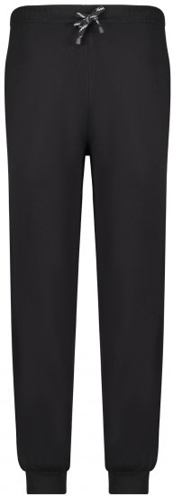 Adamo Jakob Pyjama Pants with Cuffs Black - Spodnje perilo & kopalne hlače - Moško Spodnje Perilo za močnejše postave