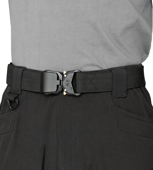D555 Dale Tactical Stretch Webbing Belt with Heavy Duty Quick Release Buckle Black - Pasovi - Moški Pasovi Večje Velikosti
