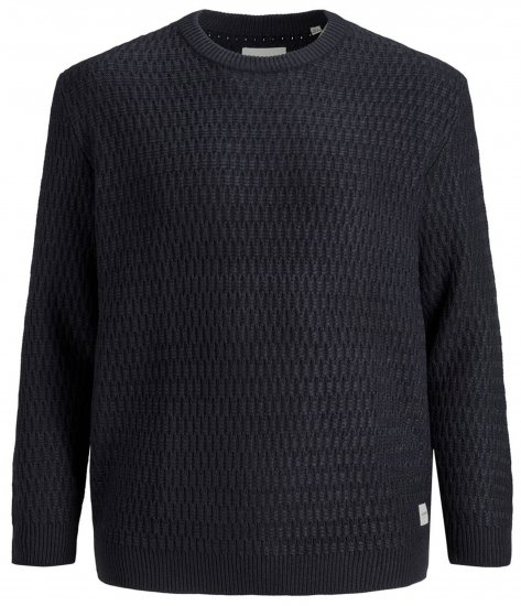 Jack & Jones JCOBRANDON Knit Black - Puloverji & jopice - Moški Puloverji & Jopice za Močnejše Postave