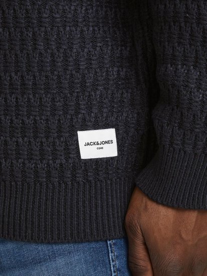 Jack & Jones JCOBRANDON Knit Black - Puloverji & jopice - Moški Puloverji & Jopice za Močnejše Postave