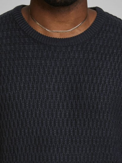 Jack & Jones JCOBRANDON Knit Black - Puloverji & jopice - Moški Puloverji & Jopice za Močnejše Postave