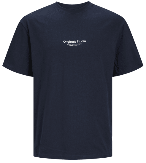 Jack & Jones JORVESTERBRO T-Shirt Sky Captain - Kratke Majice - Moške kratke majice za močnejše postave