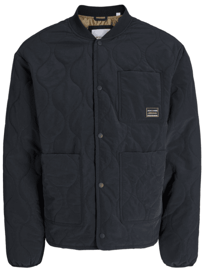 Jack & Jones Hero Liner Quilted Jacket Black - Jakne - Moške bunde za Močnejše Postave