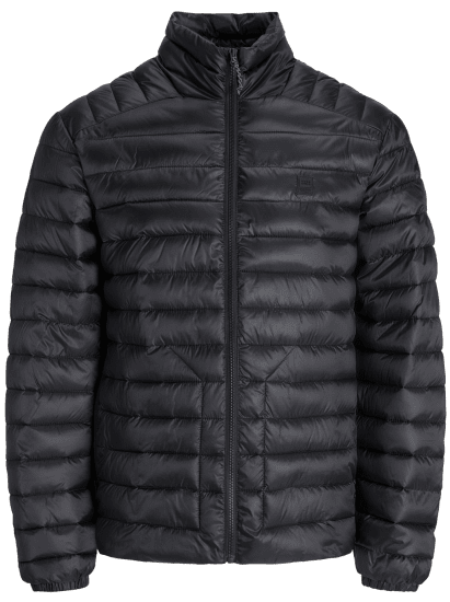 Jack & Jones Prime Light Puffer Jacket Black - Jakne - Moške bunde za Močnejše Postave