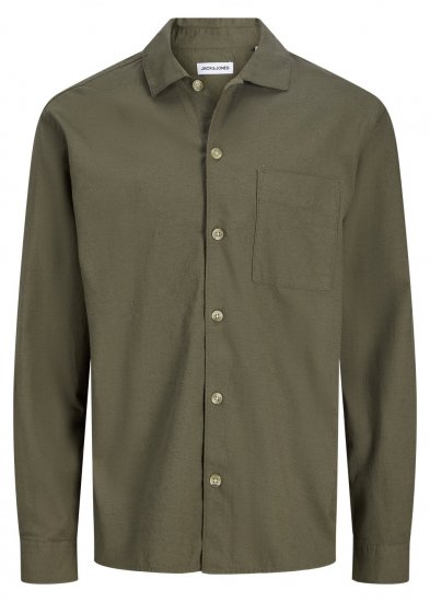 Jack & Jones Tristan Overshirt kaki - Srajce - Moške srajce za Močnejše Postave