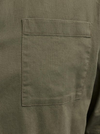 Jack & Jones Tristan Overshirt kaki - Srajce - Moške srajce za Močnejše Postave