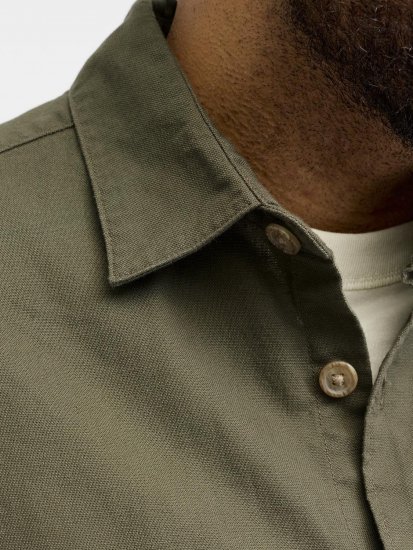 Jack & Jones Tristan Overshirt kaki - Srajce - Moške srajce za Močnejše Postave