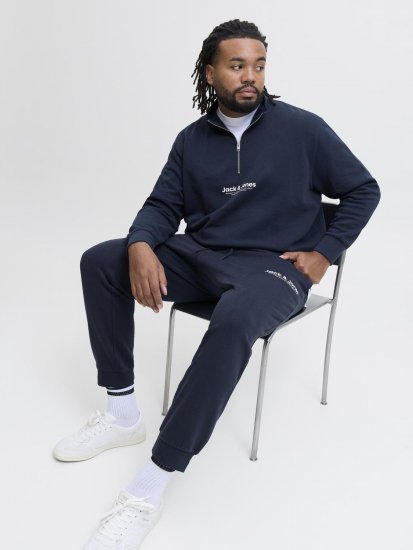 Jack & Jones Vesterbro trenirka mornarska - Puloverji & jopice - Moški Puloverji & Jopice za Močnejše Postave