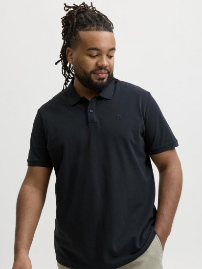 Jack & Jones Weston polo majica temno modra - Polo majice - Moške Polo Majice za Močnejše Postave
