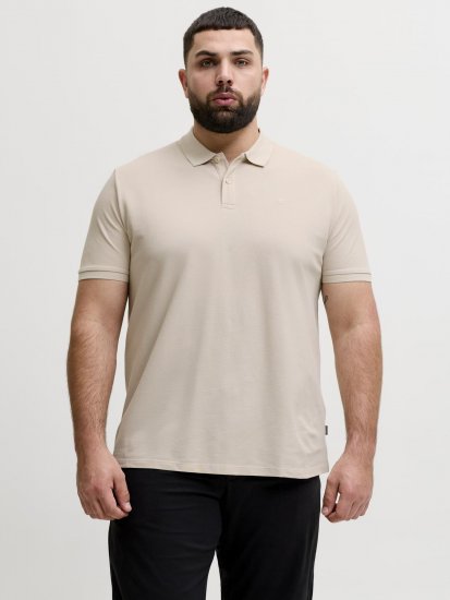 Jack & Jones Weston polo majica svetlo bež - Polo majice - Moške Polo Majice za Močnejše Postave