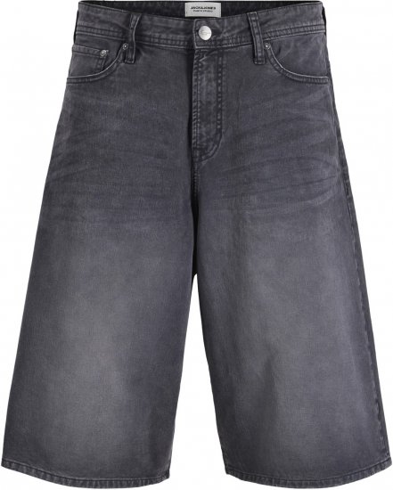Jack & Jones Stowen Bronx Long Shorts Black - Kratke hlače - Moške Kratke Hlače za Močnejše Postave