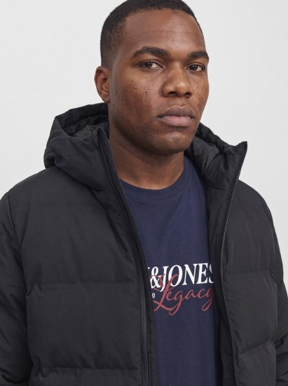 Jack & Jones Sage Prešita jakna Črna - Jakne - Moške bunde za Močnejše Postave