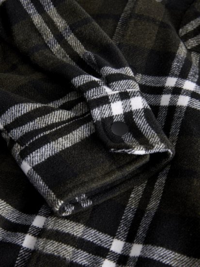 Jack & Jones Zac Teddy Srajčna jakna Zelena - Jakne - Moške bunde za Močnejše Postave