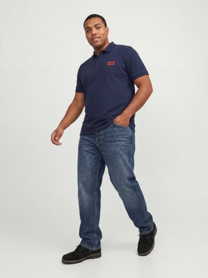 Jack & Jones Rush polo majica 2 kos črna/mornarska - Polo majice - Moške Polo Majice za Močnejše Postave