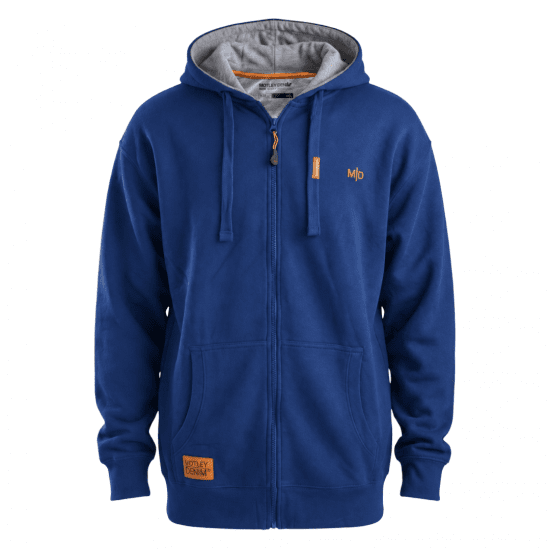 Motley Denim Copenhagen Hoodie Royal Blue - Puloverji & jopice - Moški Puloverji & Jopice za Močnejše Postave